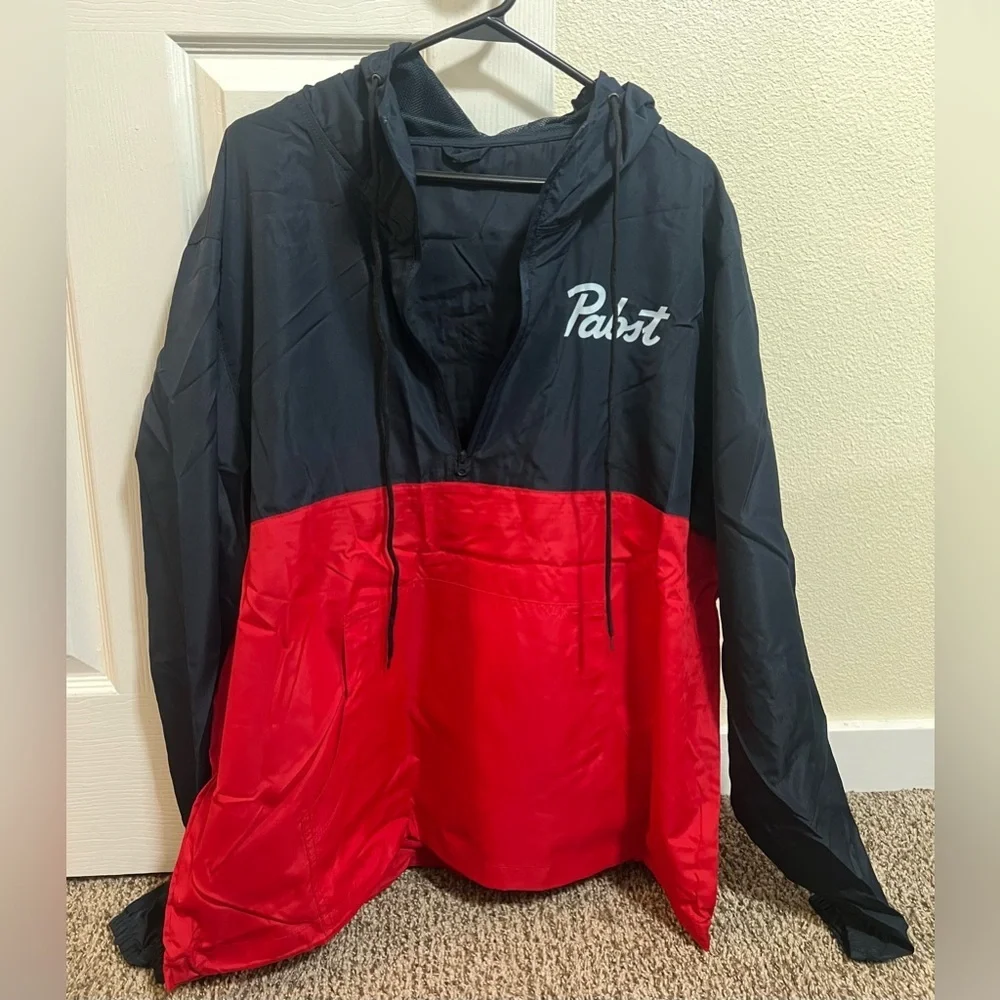 Pabst Black and Red Windbreaker
